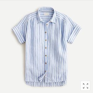 J.CREW Relaxed-fit Baird McNutt Irish linen shirt in stripe